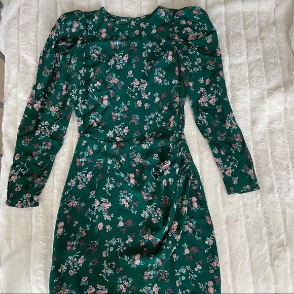 🌿|NWT| Reformation Juni Floral Long Sleeve Dress - Picture 7 of 16